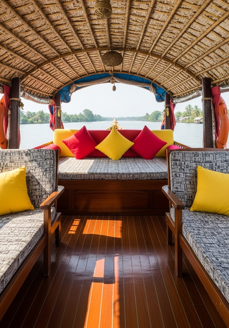 Shikara interior & seating